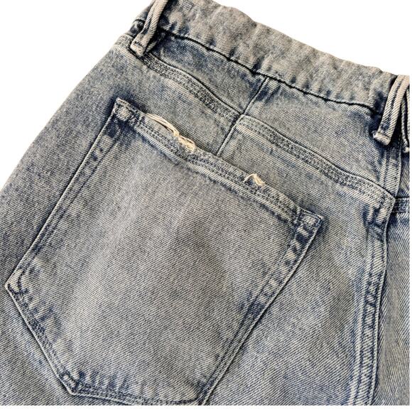 Good American High Waist Straight Leg Jeans 12/31 Light Wash Streetwear Retro - Picture 5 of 9